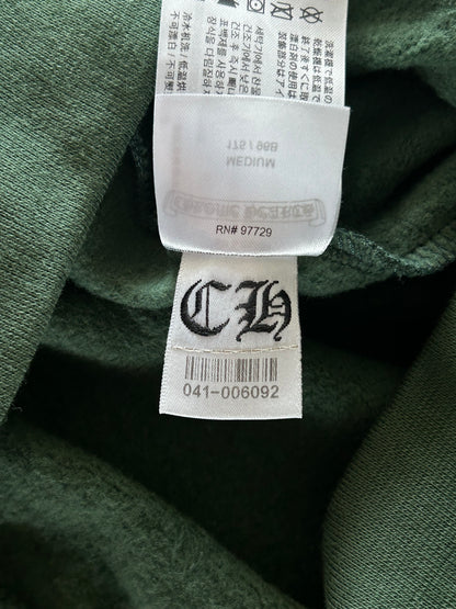 Chrome Hearts Green & Yellow T-Bar Logo Hoodie