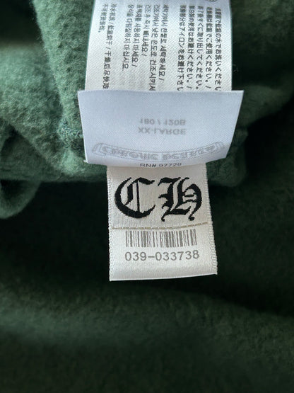 Chrome Hearts Green & Yellow T-Bar Logo Hoodie