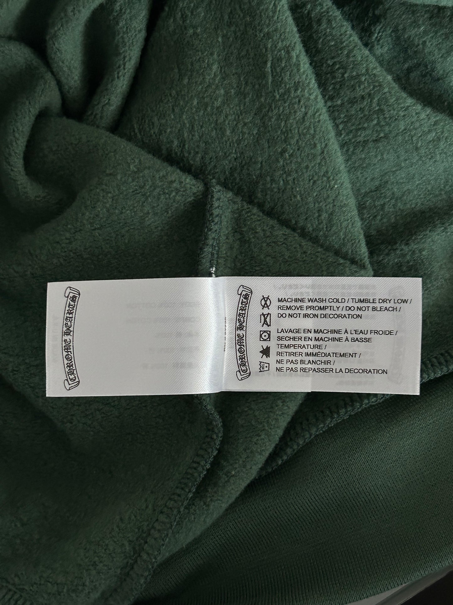 Chrome Hearts Green & Yellow T-Bar Logo Hoodie