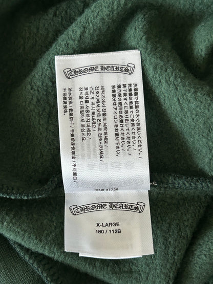 Chrome Hearts Green & Yellow T-Bar Logo Hoodie