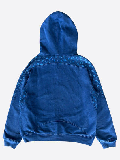 Louis Vuitton Blue Circle Cut Monogram Hoodie