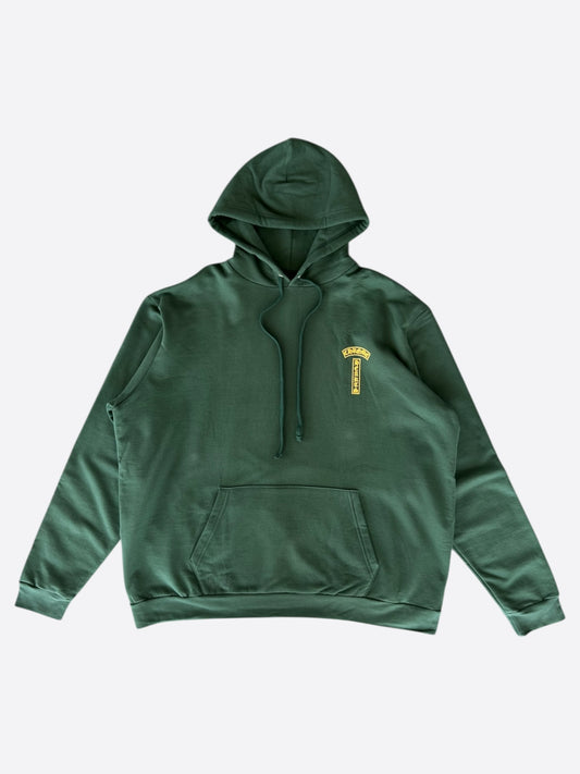 Chrome Hearts Green & Yellow T-Bar Logo Hoodie