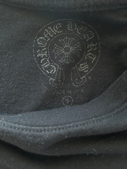 Chrome Hearts Black & White Miami Horseshoe Logo Longsleeve T-Shirt