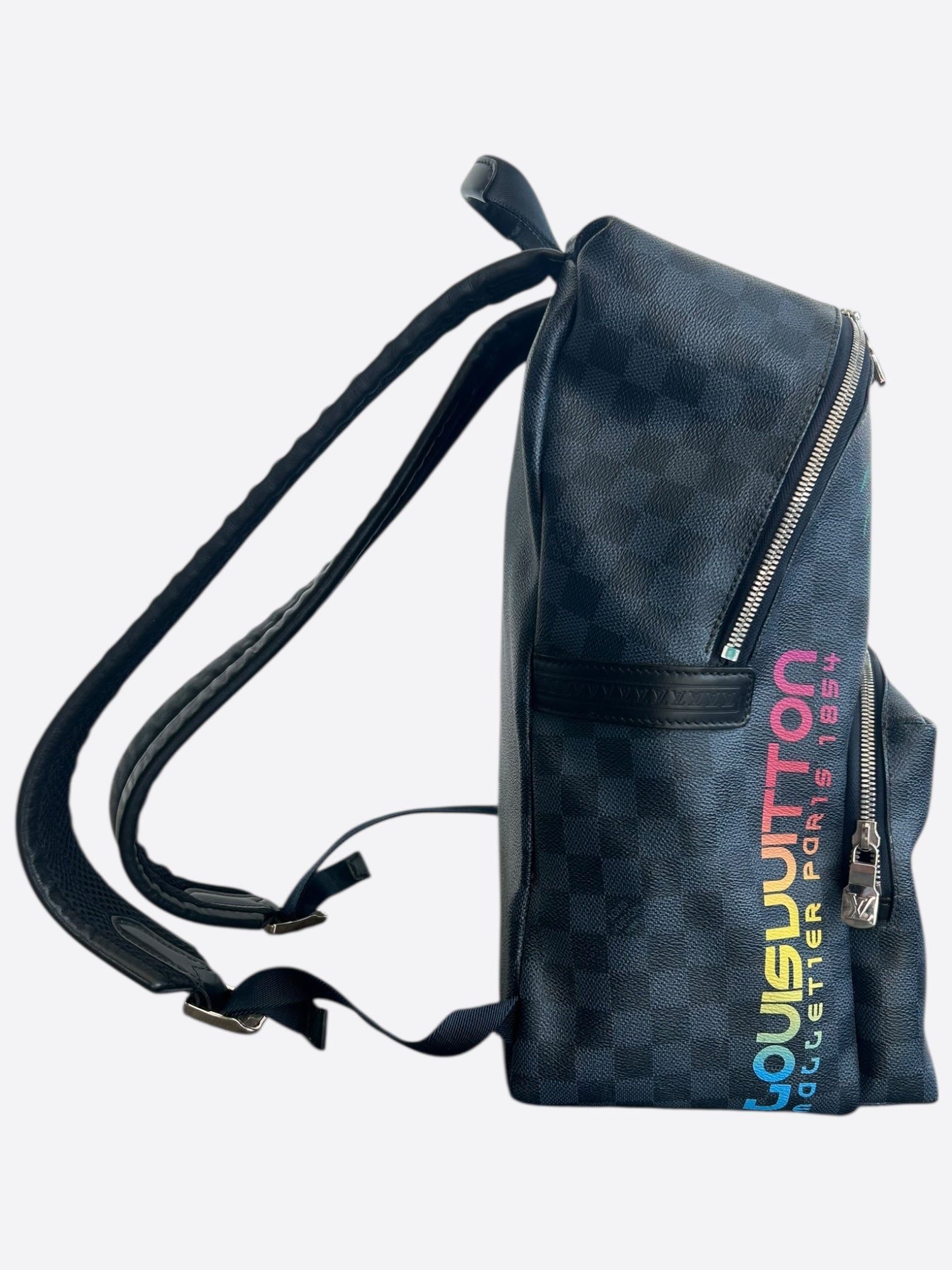 louis vuitton cobalt race backpack Louis Vuitton Cobalt Damier Safari Jungle Discovery Backpack – Savonches
