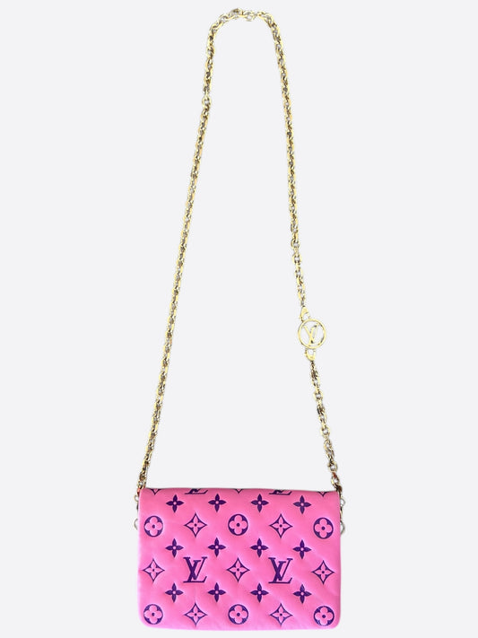 Louis Vuitton Pink & Purple Monogram Pochette Coussin