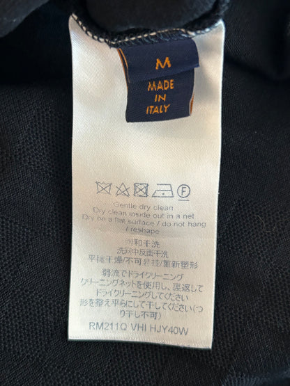 Louis Vuitton Black Half Damier Pocket T-Shirt