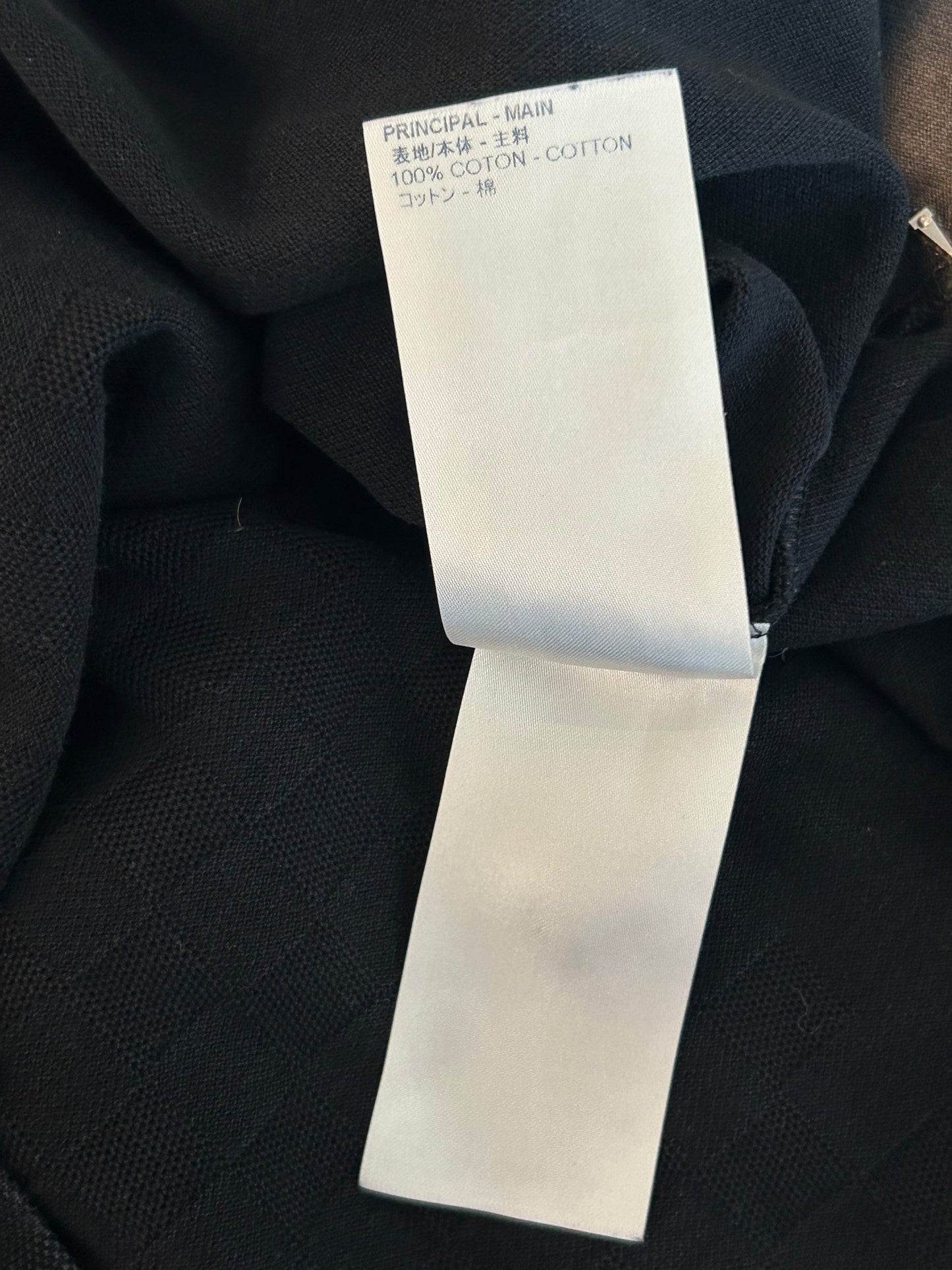 Louis Vuitton Black Half Damier Pocket T-Shirt