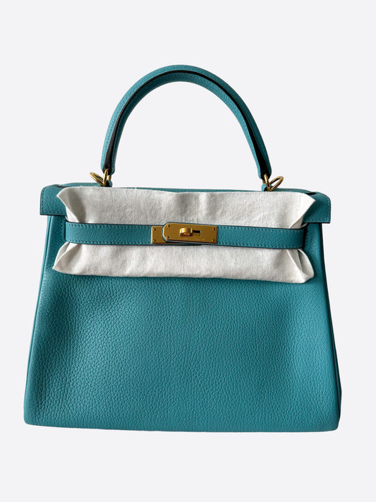 Hermès Tiffany Blue Togo leather Kelly 28