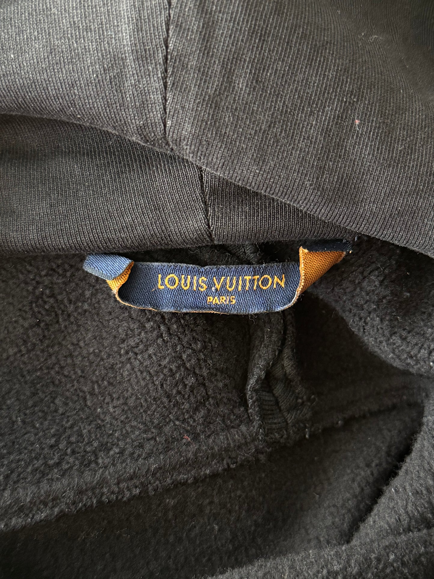 Louis Vuitton Black Circle Cut Monogram Hoodie