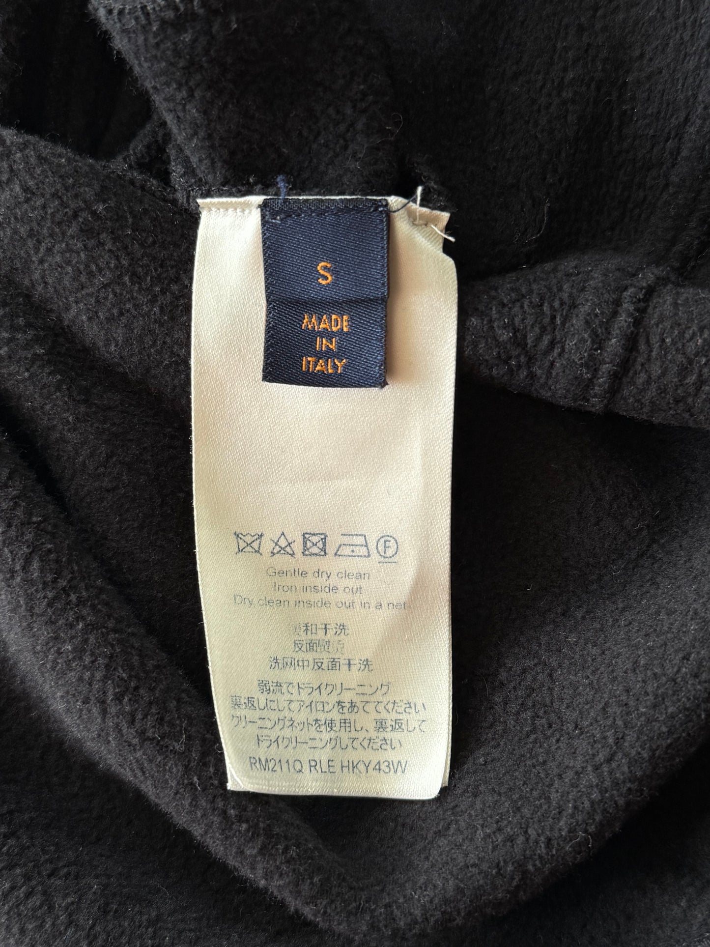 Louis Vuitton Black Circle Cut Monogram Hoodie