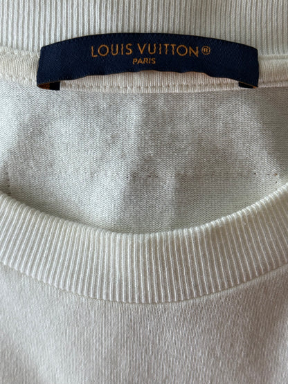 Louis Vuitton White Rainbow Logo T-Shirt