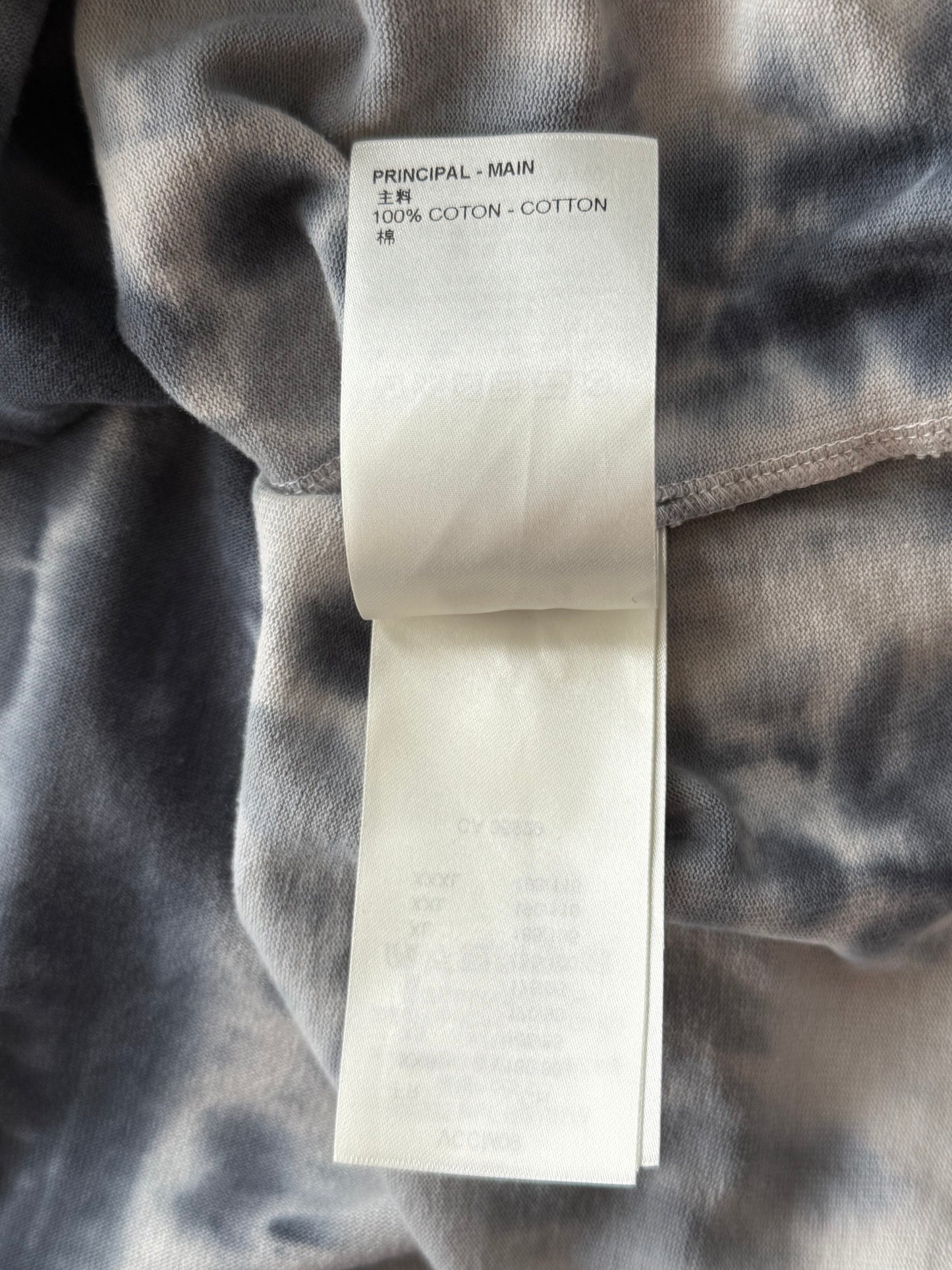 Louis Vuitton Grey & Orange Tie-Dye Graffiti T-Shirt