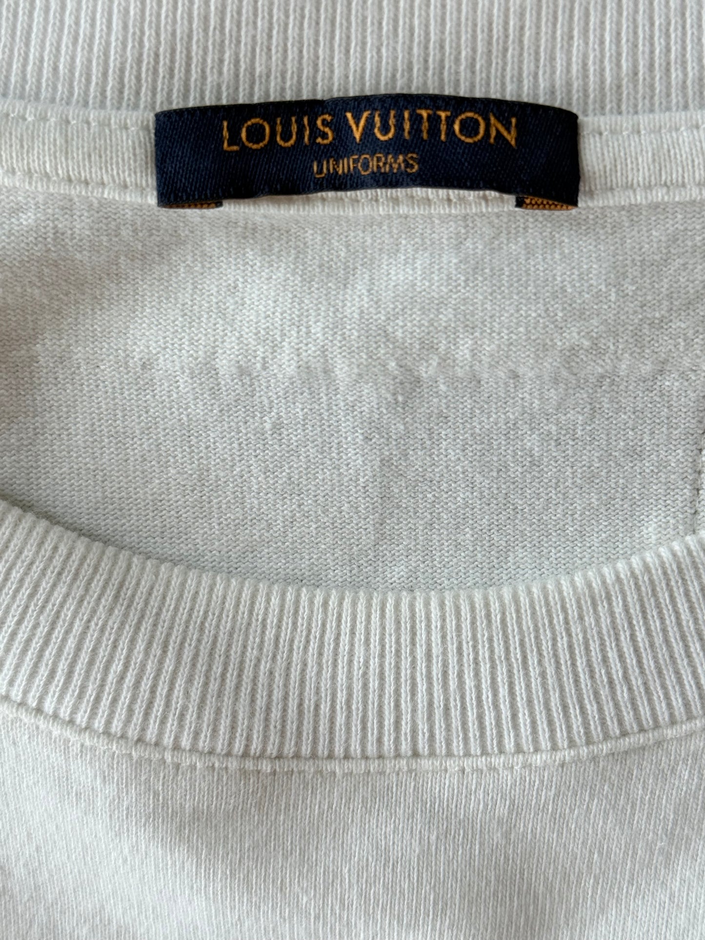 Louis Vuitton White Palm Tree Logo T-Shirt