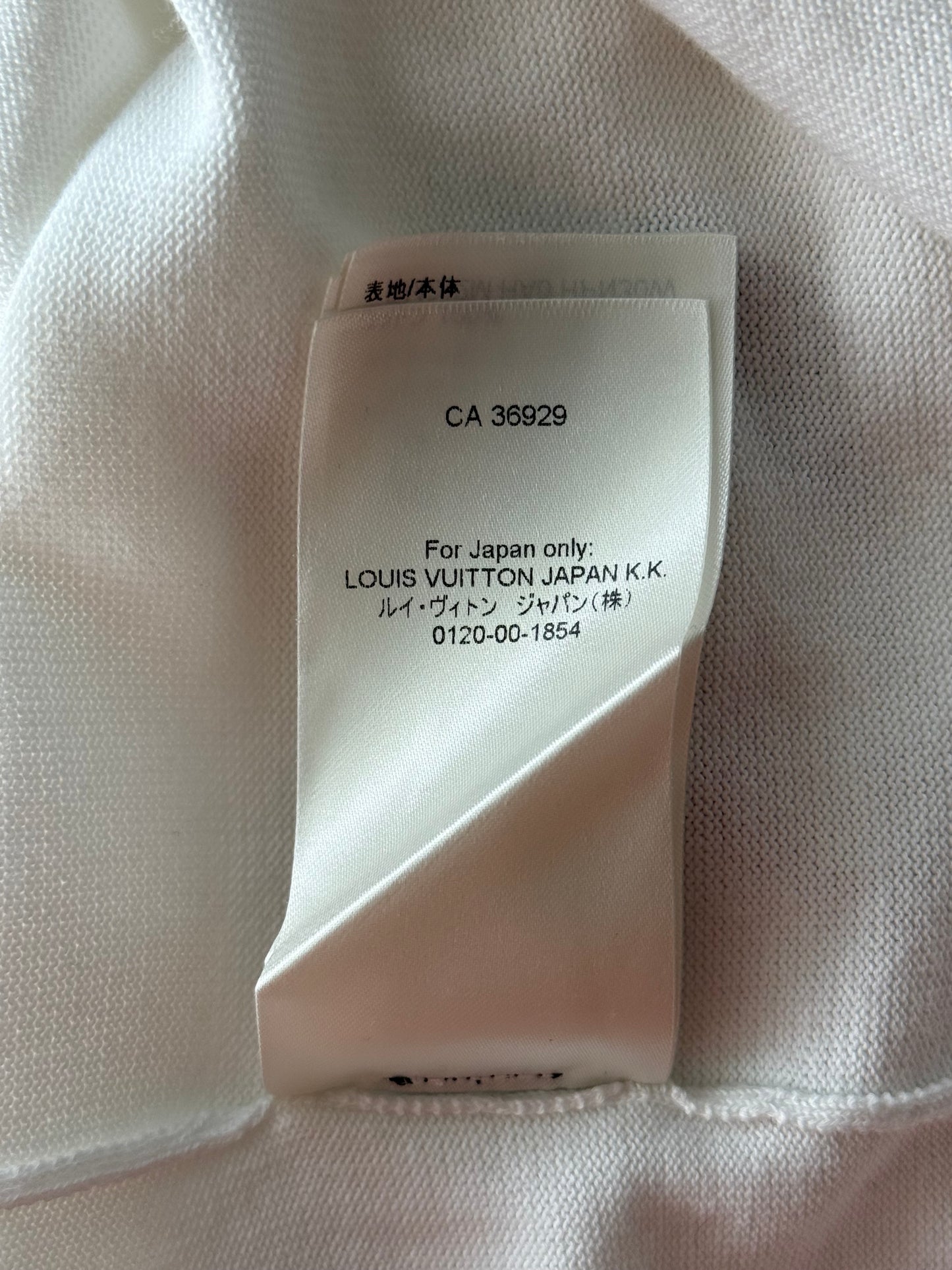 Louis Vuitton White & Pink Flower Logo Intarsia T-Shirt