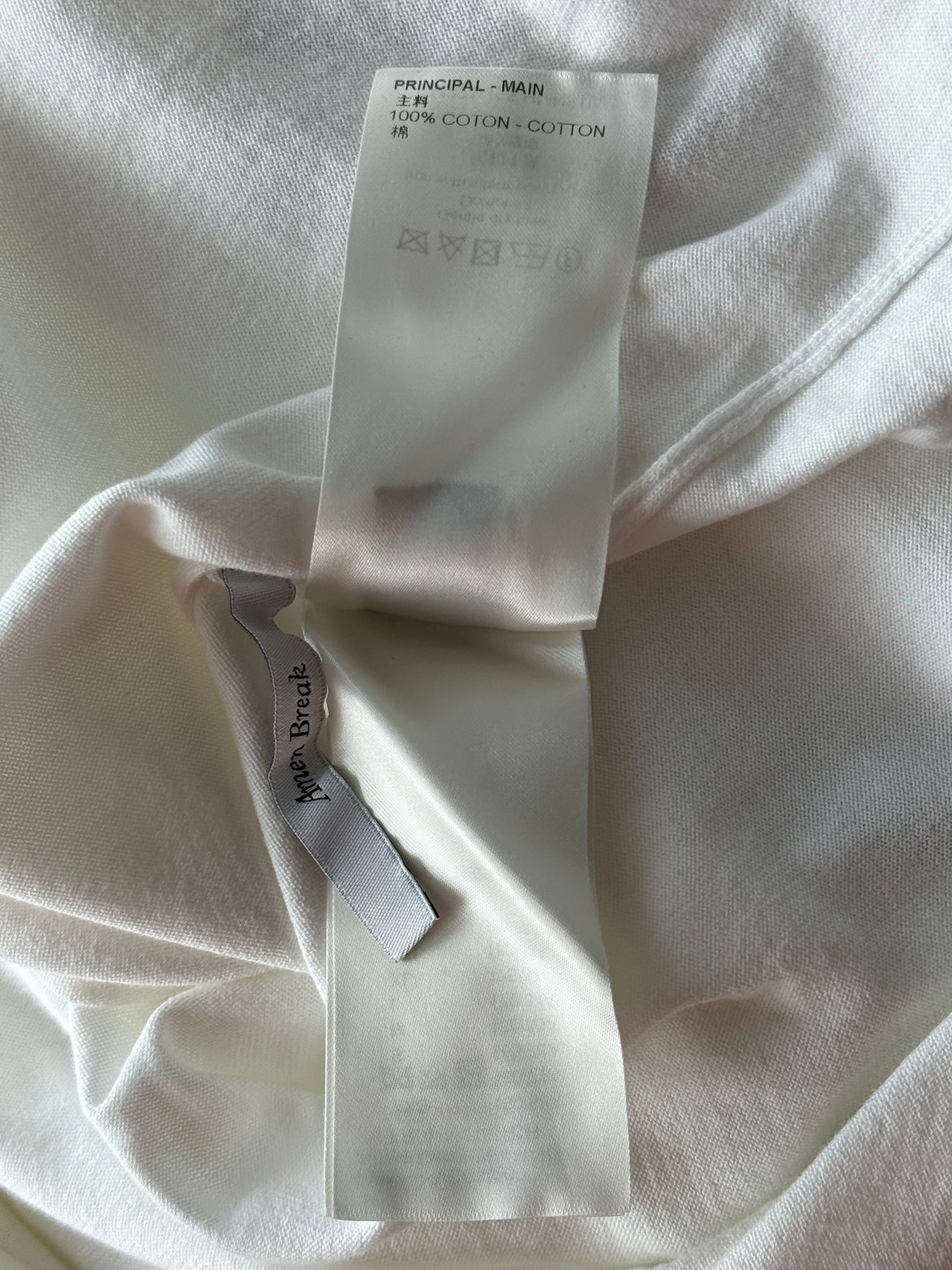 Louis Vuitton White & Green Vuitton Intarsia T-Shirt