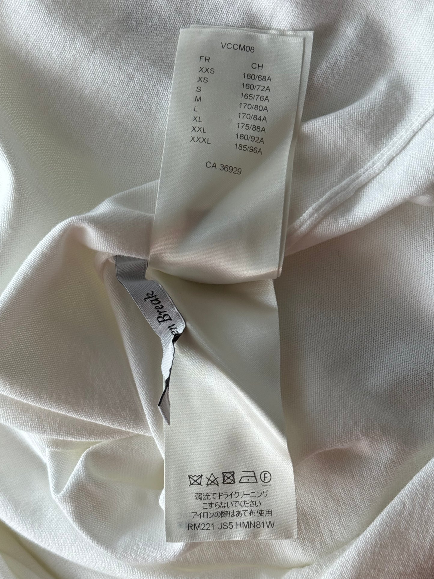 Louis Vuitton White & Green Vuitton Intarsia T-Shirt