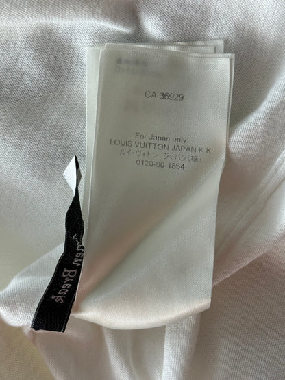 Louis Vuitton White & Green Vuitton Intarsia T-Shirt