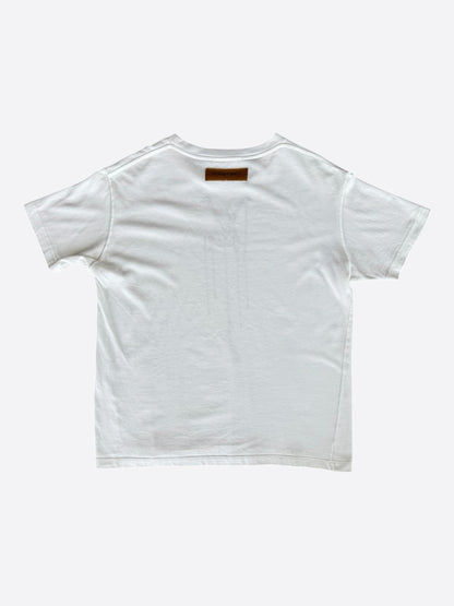 Louis Vuitton White & Black Pendant Logo T-Shirt