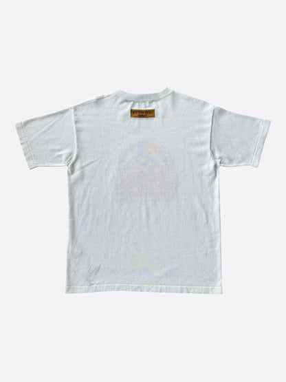 Louis Vuitton White & Pink Flower Logo Intarsia T-Shirt