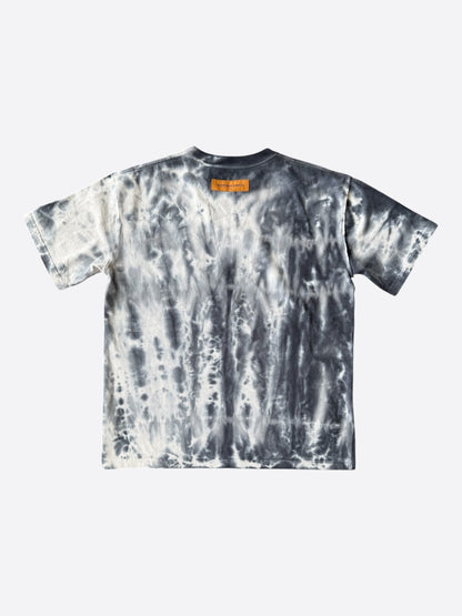 Louis Vuitton Grey & Orange Tie-Dye Graffiti T-Shirt