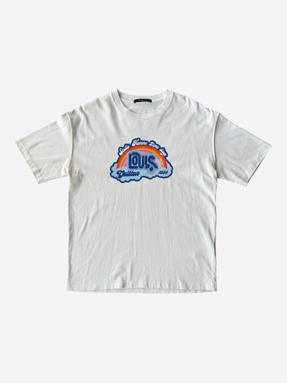 Louis Vuitton White Rainbow Logo T-Shirt