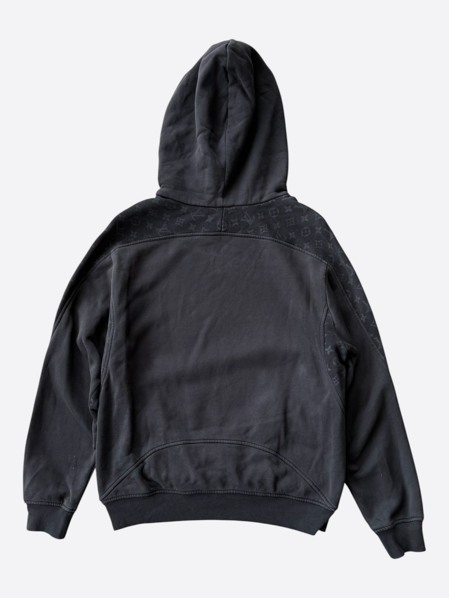 Louis Vuitton Black Circle Cut Monogram Hoodie