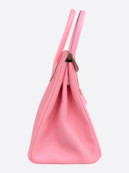 Hermes Rose Confetti Epsom & Palladium Hardware Birkin 30