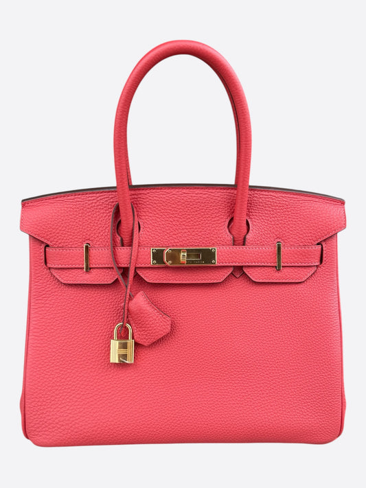 Hermes Bougainvillea Togo & Gold Hardware Birkin 30