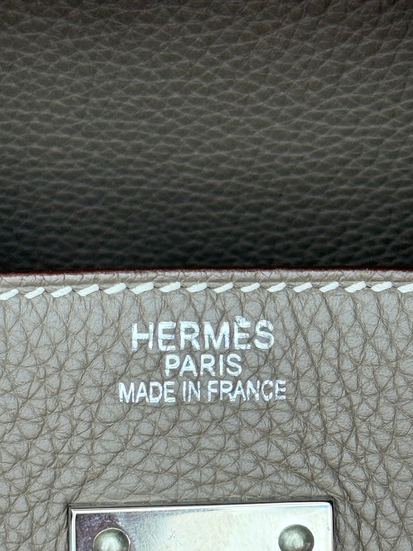 Hermes Etoupe Togo & Palladium Hardware HAC Birkin 50