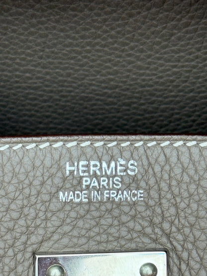 Hermes Etoupe Togo & Palladium Hardware HAC Birkin 50