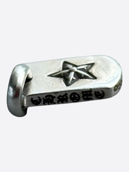 Chrome Hearts Silver Tiny Star Dog Tag Pendant