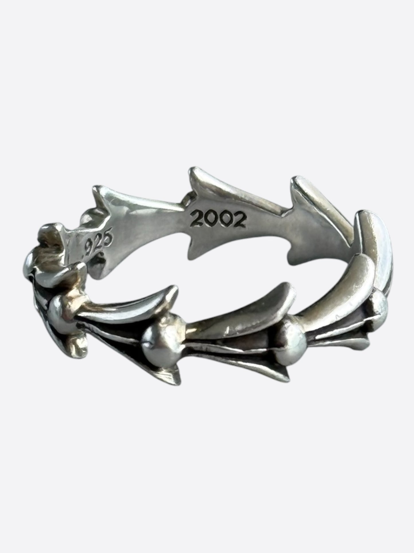 Chrome Hearts Silver Cross Tail Ring