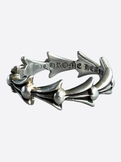 Chrome Hearts Silver Cross Tail Ring