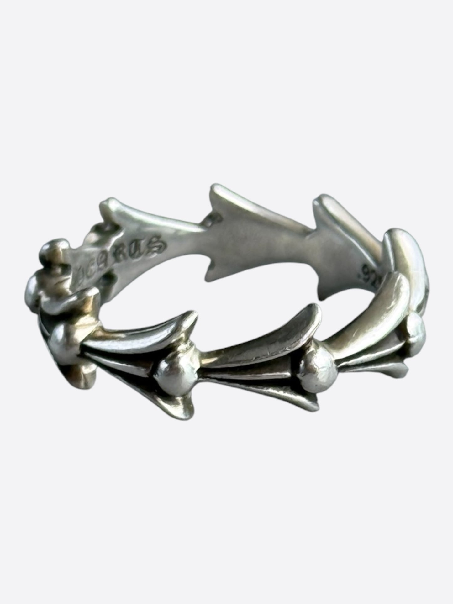 Chrome Hearts Silver Cross Tail Ring