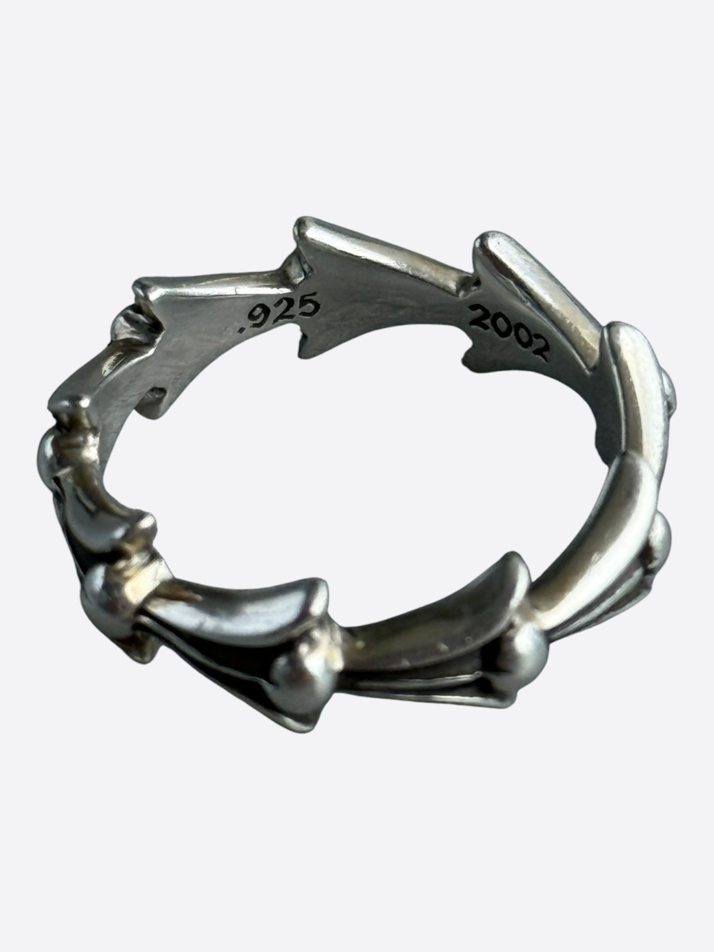 Chrome Hearts Silver Cross Tail Ring