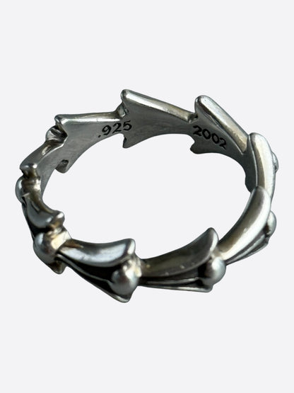 Chrome Hearts Silver Cross Tail Ring