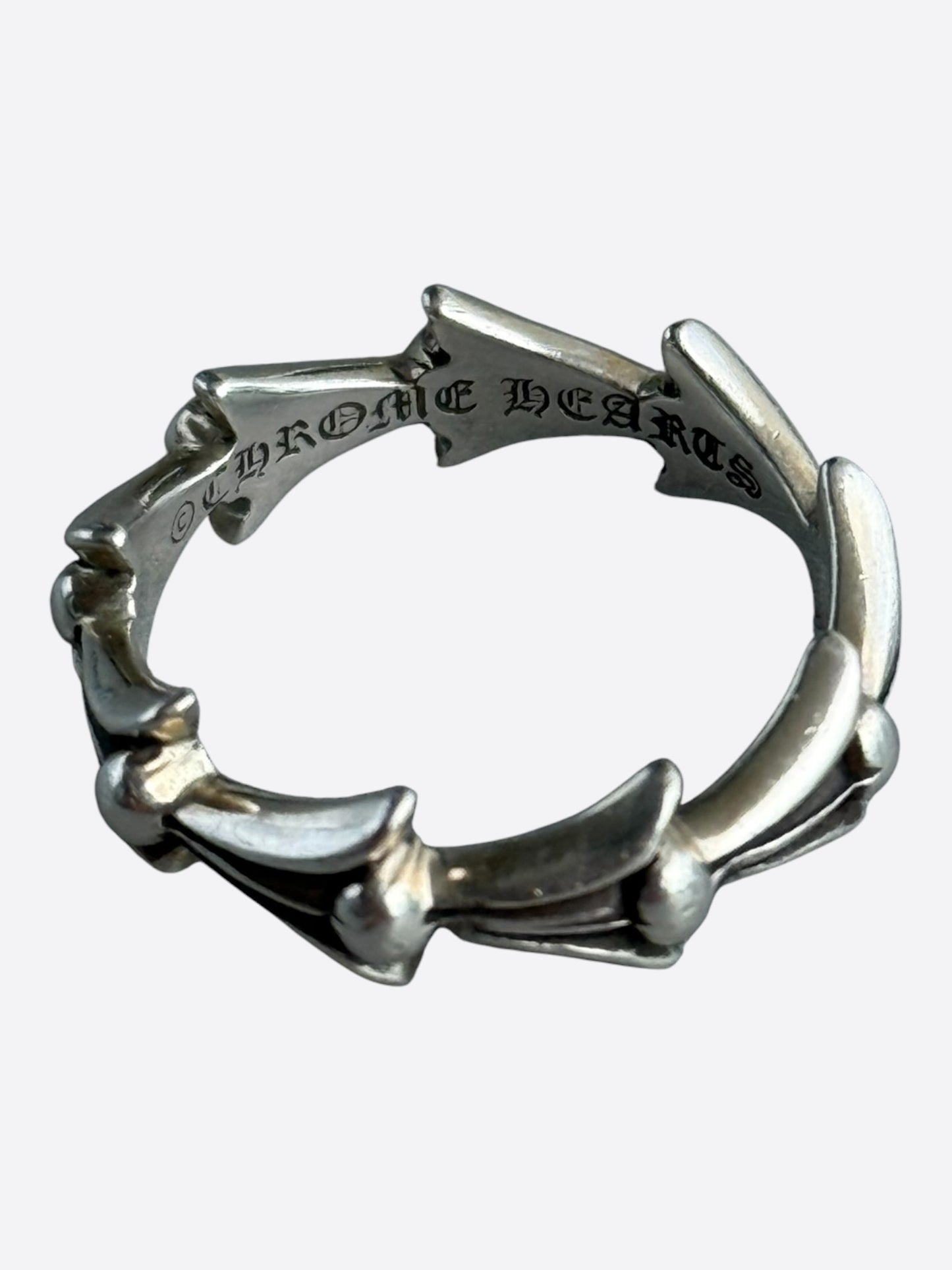 Chrome Hearts Silver Cross Tail Ring