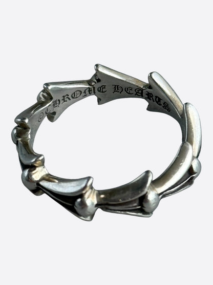 Chrome Hearts Silver Cross Tail Ring