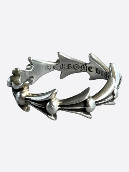 Chrome Hearts Silver Cross Tail Ring
