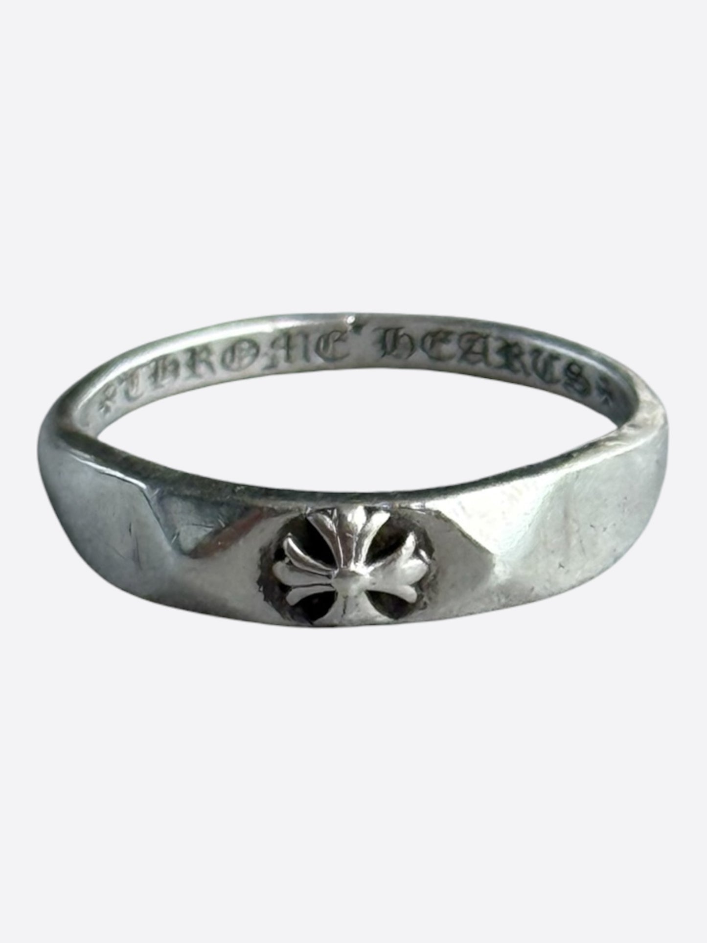 Chrome Hearts Silver Pyramid Plus Ring