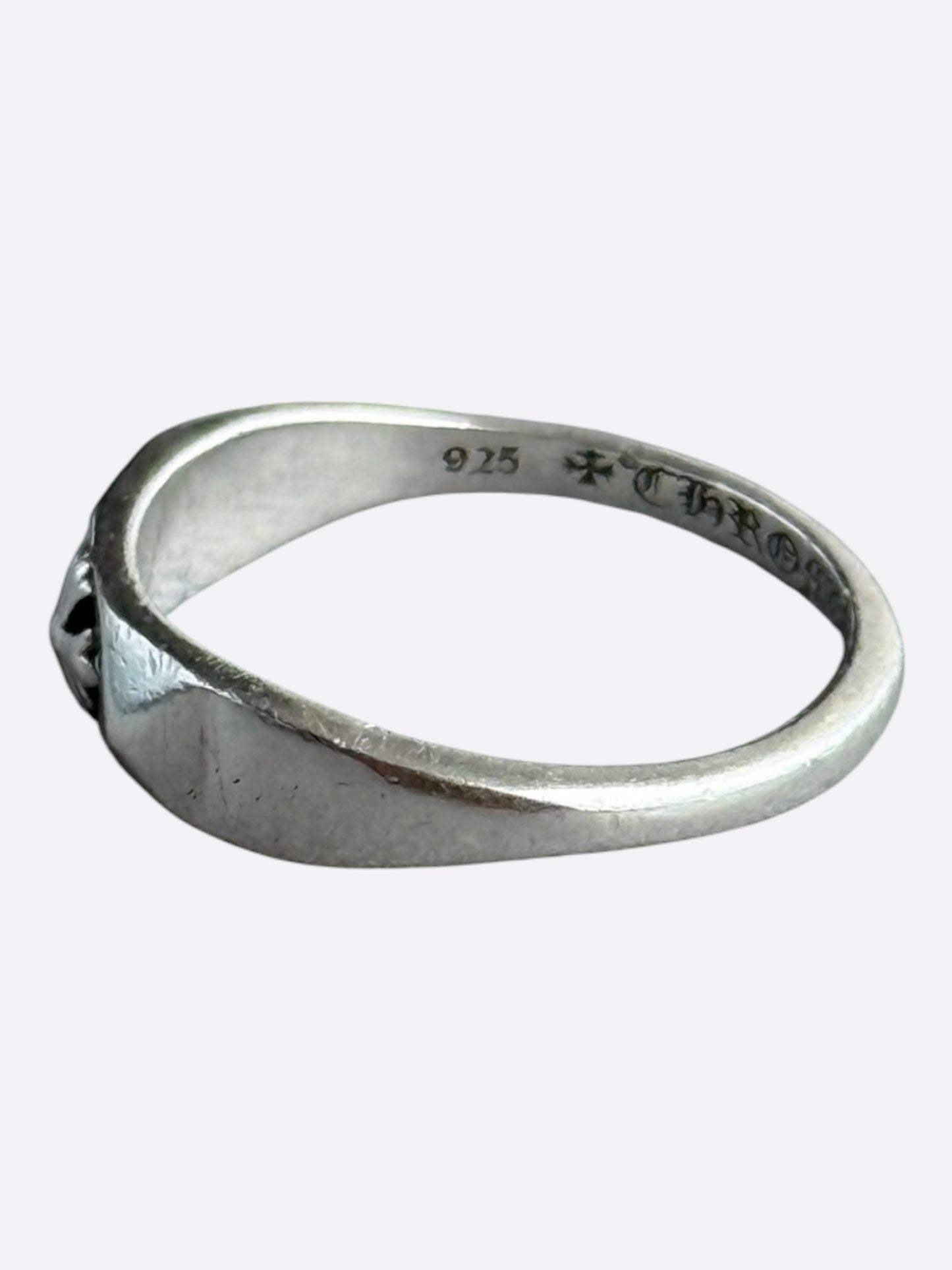 Chrome Hearts Silver Pyramid Plus Ring