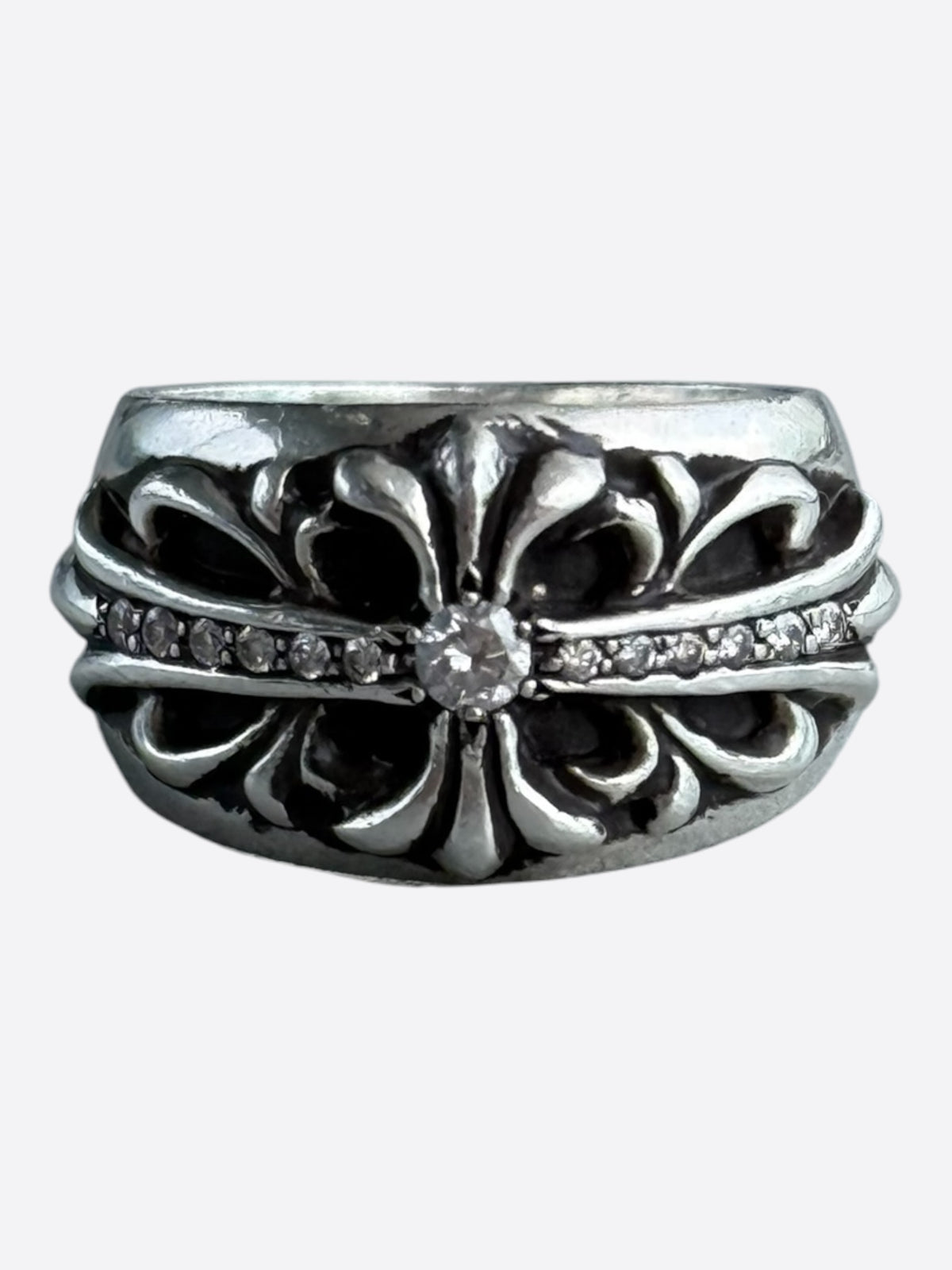 Chrome Hearts Silver Deco Plus Ring – Savonches