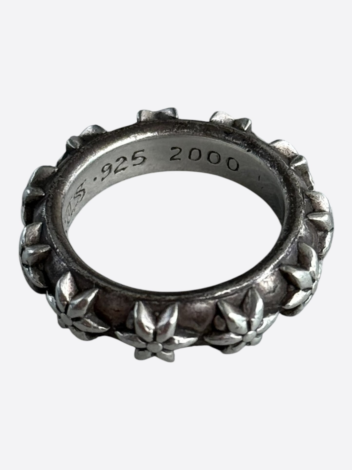 Chrome Hearts Silver Star Band Ring