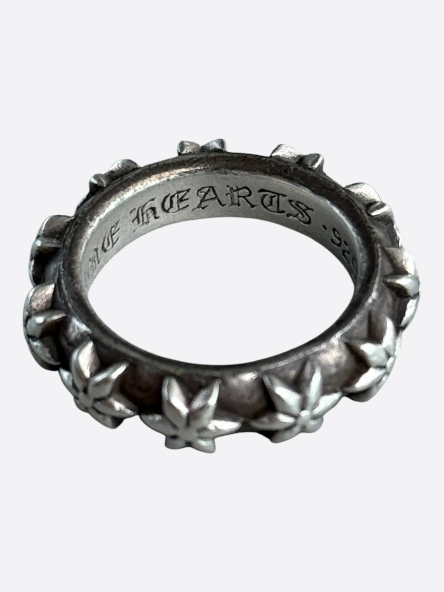 Chrome Hearts Silver Star Band Ring