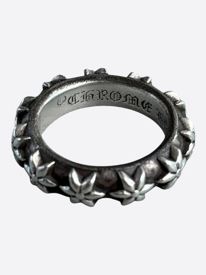 Chrome Hearts Silver Star Band Ring