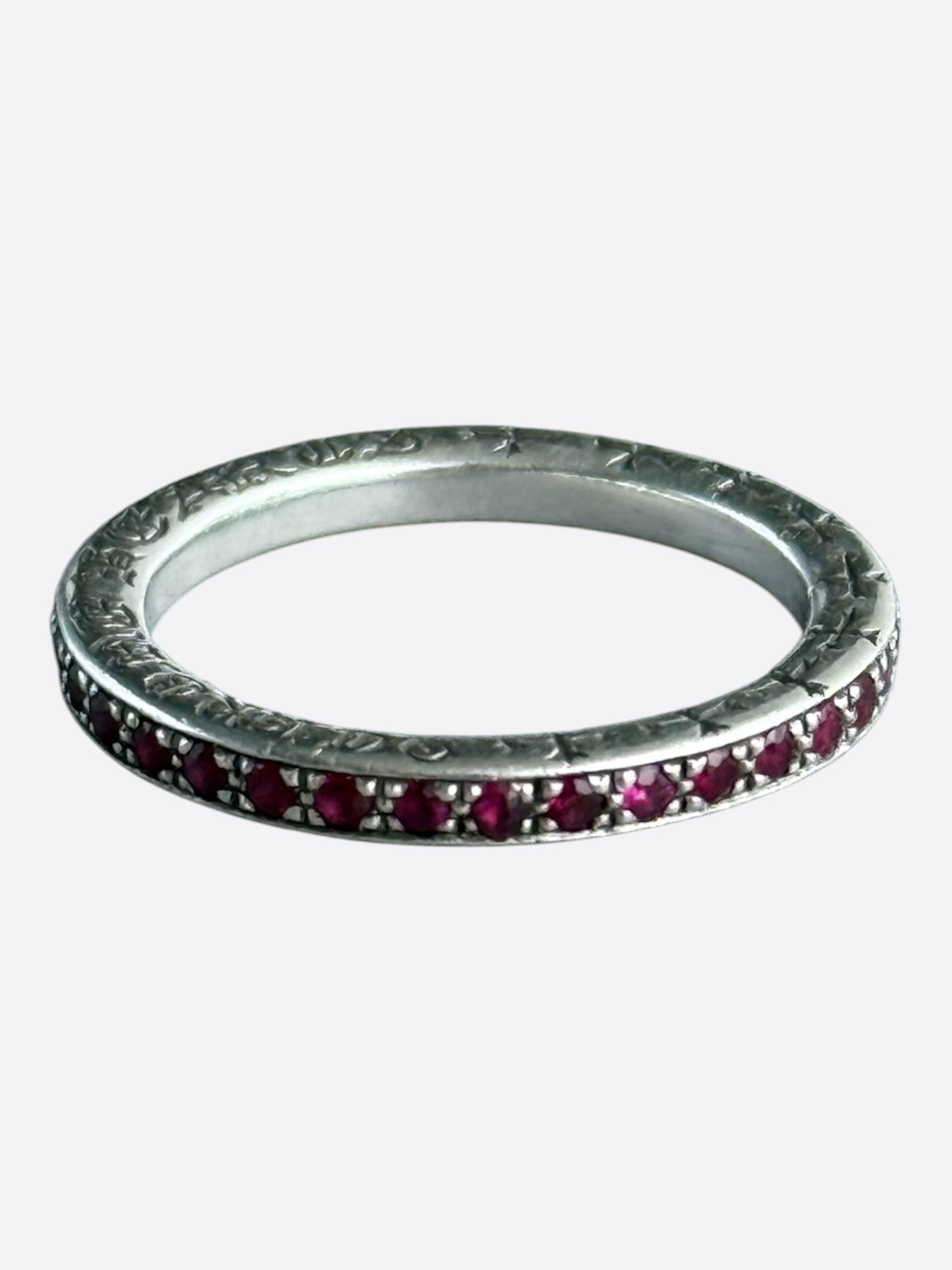 Chrome Hearts Silver & Ruby True F*cking Love Ring