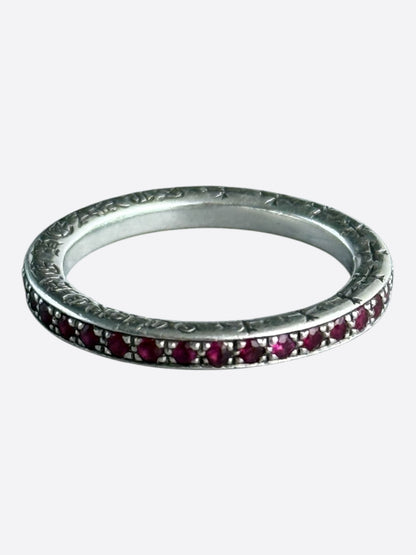 Chrome Hearts Silver & Ruby True F*cking Love Ring