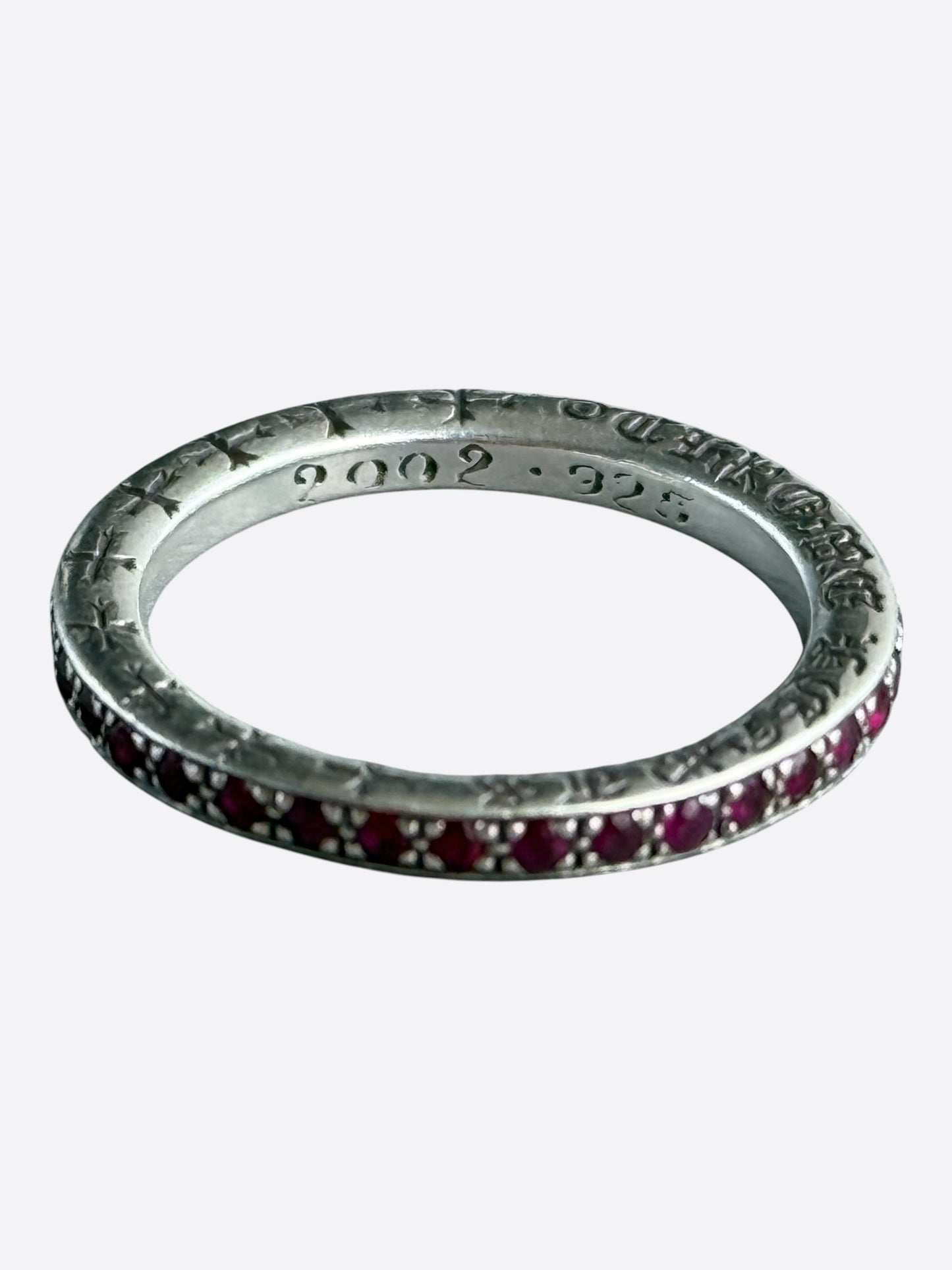 Chrome Hearts Silver & Ruby True F*cking Love Ring