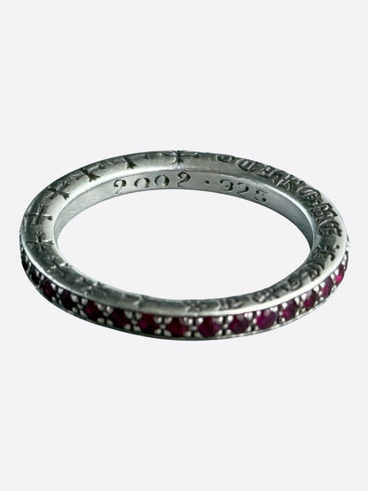Chrome Hearts Silver & Ruby True F*cking Love Ring