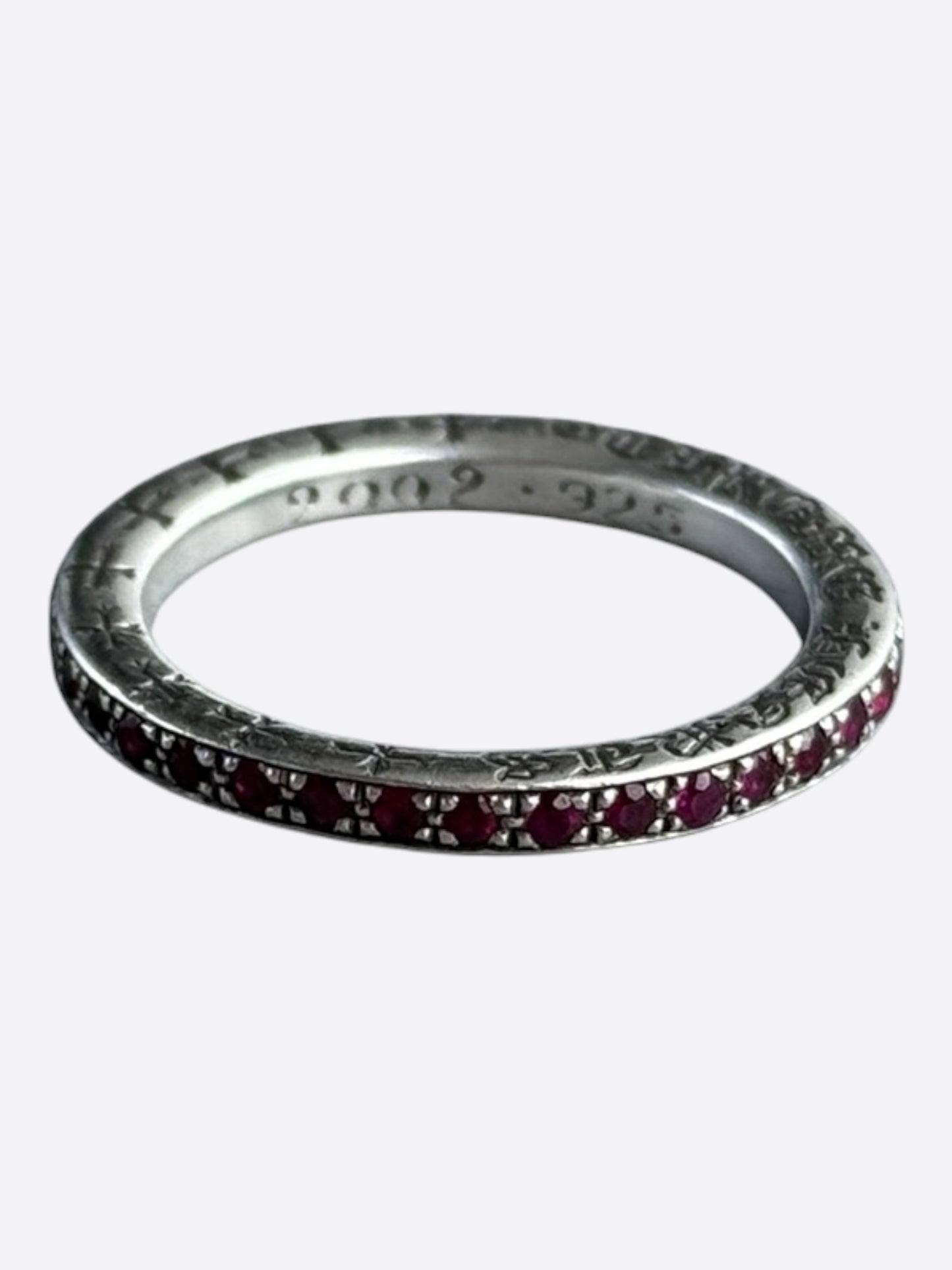 Chrome Hearts Silver & Ruby True F*cking Love Ring